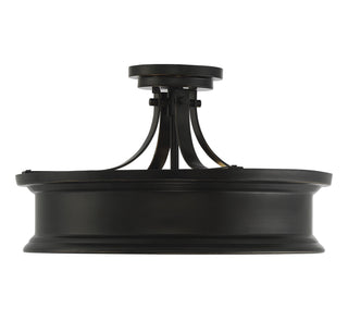 Watkins Three Light Semi-Flush Mount in Classic Bronze