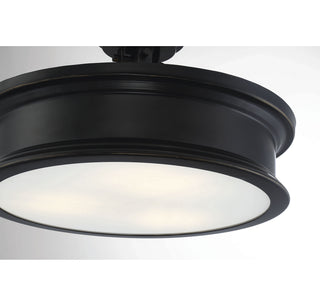 Watkins Three Light Semi-Flush Mount in Classic Bronze