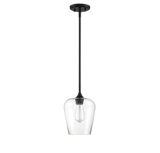 Octave One Light Pendant in Black