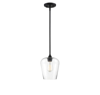 Octave One Light Pendant in Black