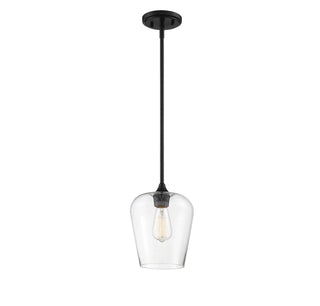 Octave One Light Pendant in Black