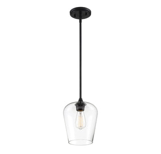 Octave One Light Pendant in Black
