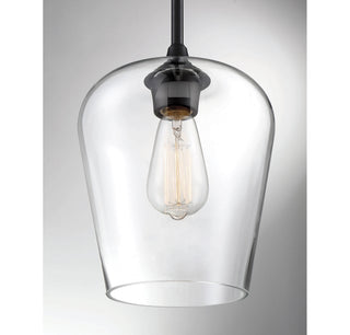 Octave One Light Pendant in Black