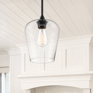 Octave One Light Pendant in Black