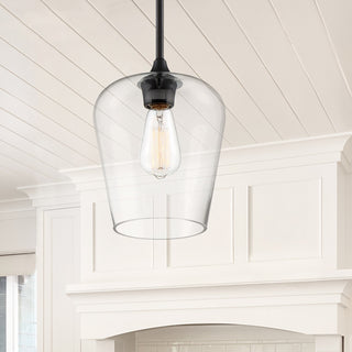 Octave One Light Pendant in Black