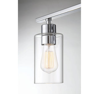 Lambert Three Light Bath Bar in Polished Chrome