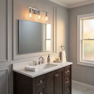 Lambert Three Light Bath Bar in Polished Chrome