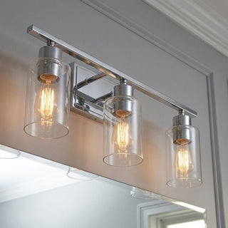 Lambert Three Light Bath Bar in Polished Chrome