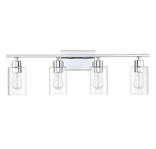 Lambert Four Light Bath Bar in Polished Chrome