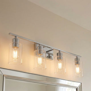 Lambert Four Light Bath Bar in Polished Chrome