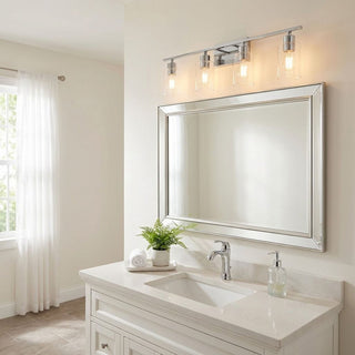 Lambert Four Light Bath Bar in Polished Chrome