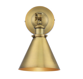 Glenn One Light Wall Sconce in Warm Brass