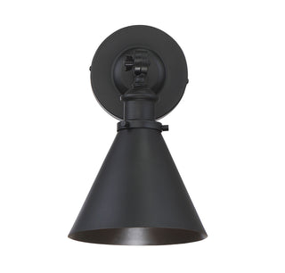 Glenn One Light Wall Sconce in Matte Black