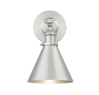 Glenn One Light Wall Sconce in Satin Nickel