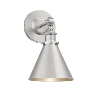 Glenn One Light Wall Sconce in Satin Nickel