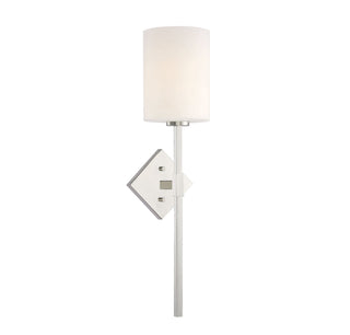 Destin One Light Wall Sconce in Polished Nickel