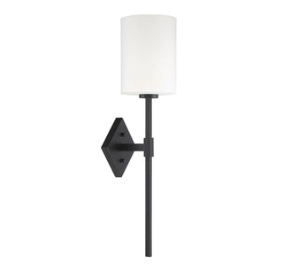 Destin One Light Wall Sconce in Matte Black