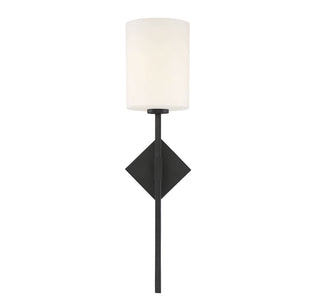 Destin One Light Wall Sconce in Matte Black