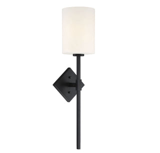 Destin One Light Wall Sconce in Matte Black