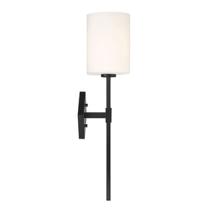 Destin One Light Wall Sconce in Matte Black
