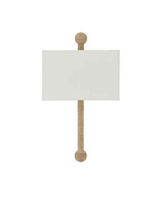 Senegal Wall Sconce, White Shade