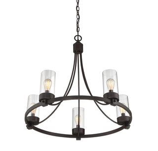 Mchan Five Light Chandelier in Oil Rubbed Bronze