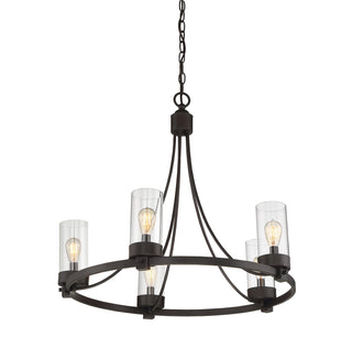 Mchan Five Light Chandelier in Oil Rubbed Bronze