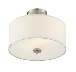 Msemi Two Light Semi-Flush Mount in Brushed Nickel