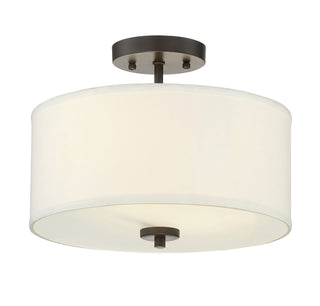 Msemi Two Light Semi-Flush Mount in Oil Rubbed Bronze