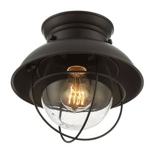 Mflus One Light Flush Mount in Oil Rubbed Bronze