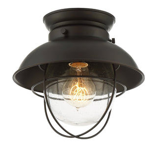 Mflus One Light Flush Mount in Oil Rubbed Bronze