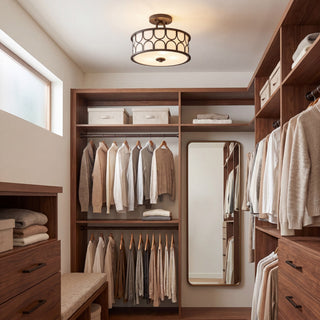 Msemi Two Light Semi-Flush Mount in Oil Rubbed Bronze