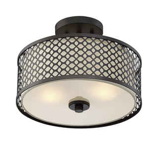 Msemi Two Light Semi-Flush Mount in Oil Rubbed Bronze