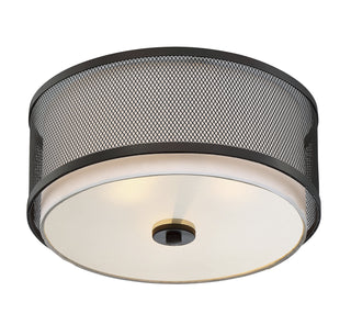 Mflus Three Light Flush Mount in Oil Rubbed Bronze