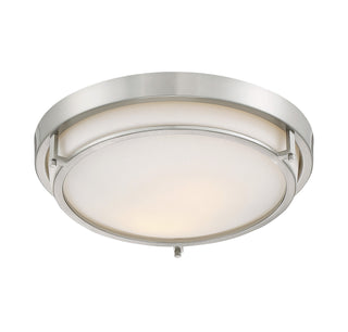 Mflus Two Light Flush Mount in Brushed Nickel