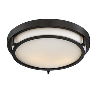 Mflus Two Light Flush Mount in Oil Rubbed Bronze