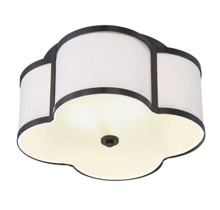 Msemi Three Light Flush Mount in Classic Bronze