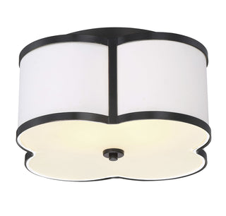 Msemi Three Light Flush Mount in Classic Bronze