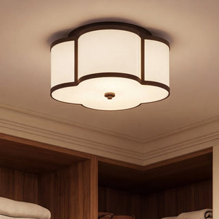 Msemi Three Light Flush Mount in Classic Bronze