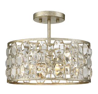 Meridian - M60033SG - Two Light Semi-Flush Mount - Mflus - Silver Gold