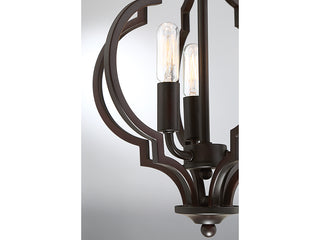 Msemi Three Light Convertible Semi-Flush/Pendant in Oil Rubbed Bronze