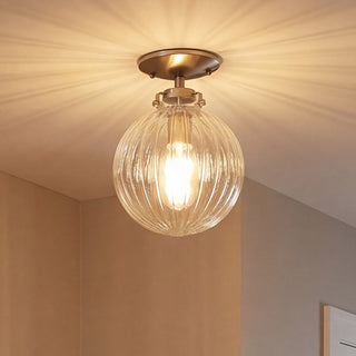 Msemi One Light Semi-Flush Mount in Brushed Nickel