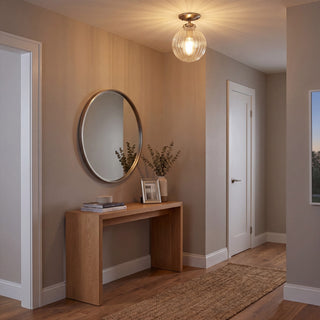 Msemi One Light Semi-Flush Mount in Brushed Nickel
