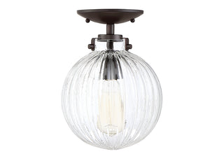Msemi One Light Semi-Flush Mount in Oil Rubbed Bronze