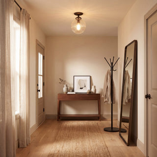 Msemi One Light Semi-Flush Mount in Oil Rubbed Bronze