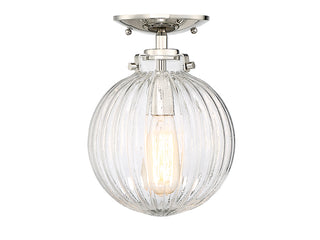 Meridian - M60056PN - One Light Semi-Flush Mount - Msemi - Polished Nickel