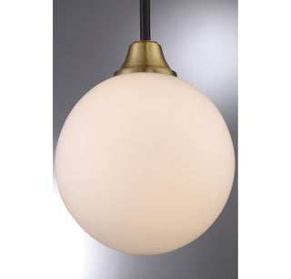 Mmin2 One Light Mini Pendant in Oil Rubbed Bronze with Natural Brass