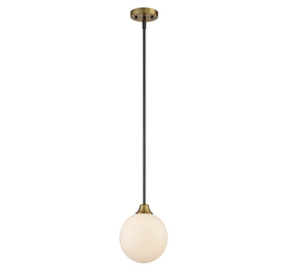 Meridian - M70005-79 - One Light Mini Pendant - Mmin2 - Oil Rubbed Bronze with Natural Brass