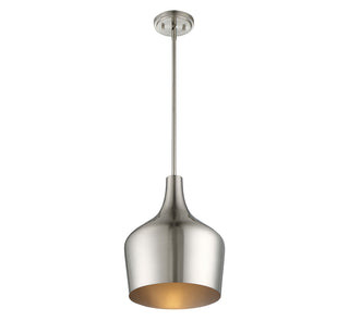 Mpend One Light Pendant in Brushed Nickel