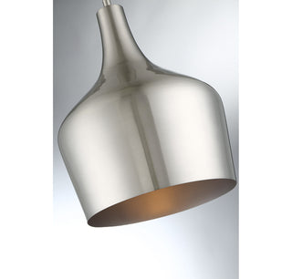 Mpend One Light Pendant in Brushed Nickel